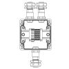 Взрывозащищенная клеммная коробка из полиэстера TBE-P-03-(2xCBC.2-2xCBC.2(i)-2xTEO.2)-2xKAEPM2MHK-20(A)-1xKAEPM2MHK-20(C)1Ex e IIC Т5 Gb / Ex tb IIIC T95°C Db IP66