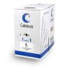 Кабель витая пара UTP-4P-Cat.5e-PATCH-GY UTP (U/UTP), категория 5e, 4 пары, (24 AWG), многожильный (patсh), PVC нг(А)-LS, серый (305 м) Cabeus UTP-4P-Cat.5e-PATCH-GY