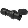 Розетка кабельная 125А/400V/3P+N+E/IP67, черная PCE 245-6xs