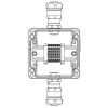 Взрывозащищенная клеммная коробка из алюминия TBE-A-12-(6xCBC.2)-1xANP22BMB(A)-1xANP22BMB(C)1Ex e IIC Т5 Gb / Ex tb IIIC T95°C Db IP66