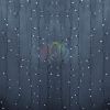 Гирлянда светодиодный Дождь 2х6м, эффект водопада, прозрачный провод, 24В, диоды белые Neon-Night 235-465
