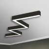Светильник светодиодный RVE-PLS5070-BARRE-Z-832-N (Зигзаг 832х223х70мм сег. 265мм 50x70мм 29Вт накладной 4000K Анод) RVElektro RVE00001860
