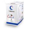 Кабель витая пара UTP-4P-Cat.5e-SOLID-RD UTP (U/UTP), категория 5e, 4 пары (24 AWG), одножильный, PVC нг(А)-LS, красный (305 м), системная гарантия 25 Cabeus UTP-4P-Cat.5e-SOLID-RD