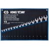 Набор комбинированных ключей, 10-32 мм, чехол из теторона, 15 предметов King Tony 12D15MRN