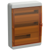 TEKFOR Корпус пластиковый КМПн-54 IP65 оранжевая прозрачная дверь IEK