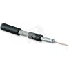 Кабель коаксиальный SAT703N 75 Ом жила - 17 AWG (1.13 мм медь solid) экран - фольга+оплетка (луженная медь 45%) общий диаметр 6.6мм изоляция PVC черны Hyperline 49101