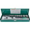 Набор головок торцевых 1/2''DR, 11-32 мм, 19 предметов Jonnesway S04H419S