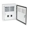 Корпус металлический ЩУРн-ПРО-1х2-МП/7-415х370х147-IP66-УХЛ1 1ф х 2 счетчика на МП с окном учета, 7 мод., типоисполнение ПРО КЭАЗ 367474