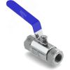 Кран шаровый Ш3000, 40МПа, вход - внутр.резьба 3/8'NPT, выход - внутр.резьба 3/8'NPT, AISI 316L, PEEK, PTFE. Метакам Ш3000ССАСАВСАА