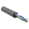 ITK Витая пара U/UTP кат. 5E 2х2х0,52 solid PVC серый (305м) РФ