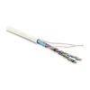 Кабель витая пара. экранированная F/UTP. категория 5e. 4 пары (26 AWG). многожильный (patch). экран - фольга. LSZH. нг(С)-HF. –20C – +75C. белый Hyperline 243618