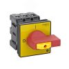 ВЫКЛЮЧАТЕЛЬ-РАЗЪЕДИНИТЕЛЬ 3P 40A IP20 С КРАСНОЙ РУКОЯТКОЙ НА ДВЕРЦУ 4 ВИНТА 1 ЗАМОК SE (Systeme) MSD40360R