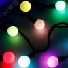 Гирлянда светодиодная декоративная ARD-BALL-PRO-D23-10000-BLACK-80LED RGB (230V, 7W) (ARDCL, IP65) Arlight 025622