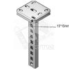 Стойка потолочная одинарная Vergokan DUHSLECL1200