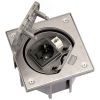 Основа влагостойкая IP66 с замком, розеткой Schuko и разъемом RJ45 Cat.5e UTP из нержавеющей стали K45 Connect Simon KSE15USEC-23-72