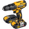 Дрель-шуруповерт ударная 20 В, 40 Нм, 2 АКБ (2 Ач), кейс STEHER CDS-200-2