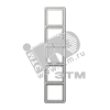 Рамка 5 постов универсальная светло-серая JUNG CD585LG