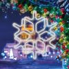 Фигура Снежинка из гибкого неона, 60х60 см, свечение белый Neon-Night 501-325