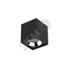 Светильник светодиодный ДПО-20Вт IP20 1900Лм 4000К DL-02 Cube черный матовый Вартон V1-R0-T0360-20000-2002040