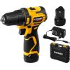 Дрель-шуруповерт бесщеточная 12 В, 35 Нм, 2 АКБ (2 Ач), кейс STEHER CDB-120-2