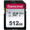 Карта памяти 512GB SD 300S UHS I, SDXC, 95 МБ/с, Class 10 Transcend TS512GSDC300S