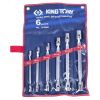 Набор торцевых ключей с шарниром, 8-19 мм, 6 предметов King Tony 1A06MR