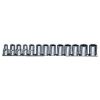 Набор головок торцевых 12-гранных MAXI-DRIVE 1/2''DR на держателе, SAE 3/8--1-1/8'', 13 предметов Jonnesway S05H4213S