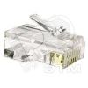 Разъем RJ-458P8C под витую пару категория 5e экранированный универсальный 100 шт Hyperline 49375