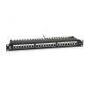 Патч-панель IDC 19'(1U), 24 порта RJ-45 полностью экранированная, категория 5e, Dual IDC Cabeus PL-24-Cat.5e-SH-Dual