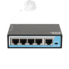 Коммутатор неуправляемый PoE 4 порта 10/100 Мб/с, 1хRJ45, 65 Вт Gigalink GL-SW-F005-04P