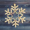 Фигура Снежинка тёплый белый, размер 55x55 см Neon-Night 501-324