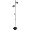 Торшер UЛм-T600 2х6W/4500K/DIM BLACK напольный светодиодный 2х6W Сенсорный выключатель Диммер черный Uniel UL-00010174