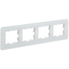 BRITE Рамка 4-местная РУ-4-2-Бр стекло белый RE IEK