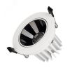 Светильник MS-FORECAST-BUILT-TURN-R102-12W Warm3000 (WH-BK, 32 deg, 230V) (IP20 металл, 5 лет) Arlight 035449