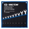 Набор комбинированных ключей, 8-19 мм, чехол из теторона, 9 предметов King Tony 12D09MRN