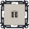 Valena LIFE Зарядное устройство с двумя USB-разьемами 240В/5В 1500мА С лицевой панелью Слоновая кость LEGRAND 753512