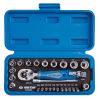 Набор торцевых головок с принадлежностями 1/4', шестигранные, 4-14 мм, 27 предметов King Tony 2527MRE