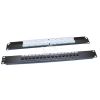 Патч-панель 19' 1U 16 портов RJ45 категория 5e Dual IDC ROHS черный Hyperline 246054
