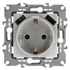Розетка 2P+E 16A-250В, штор. с 2xUSB 5В-3А, Эра Elegance, алюминий 14-4109-03 ЭРА Б0047869