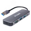 Концентратор 2 порта USB 3.0, 1 , слоты для карт SD,microSD, разъем USB 3.0 D-Link DUB-1325/A1A