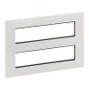 Valena LIFE Рамка для модульных устройств Mosaic 2x4x2 модуля Белая LEGRAND 752146