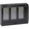Connect Рамка на 3 S-модуля с крышкой к монт.коробке SBM250, Сима Про, графит Simon SBMT302-14