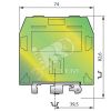 Клемма винтовая 70мм.кв. Земля ZS70 TE Connectivity ОУЭО 1SNK522150R0000
