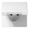 Розетка SCHUKO с откидной крышкой 16A 250В JUNG LS1520BFKLWW