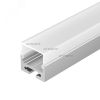 Профиль с экраном SL-LINE-2011M-2500 ANOD+OPAL SQUARE (ARL, Алюминий) Arlight 025870