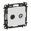 Valena LIFE Розетка TV-SAT двухкабельная С лицевой панелью Белая LEGRAND 753458