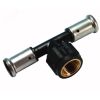 Тройник пресс 32х1'ВРх32 переходной, ПВДФ Henco 13PK-320632