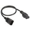 Кабель питания DKC, IEC320 C13 - IEC320 C14, 1,0м, 3х1,5мм