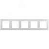 Рамка 5 постов, алюминий Simon 2400650-033