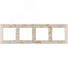 Valena LIFE Рамка 4 поста Ампир бежевый универсальная LEGRAND 754114